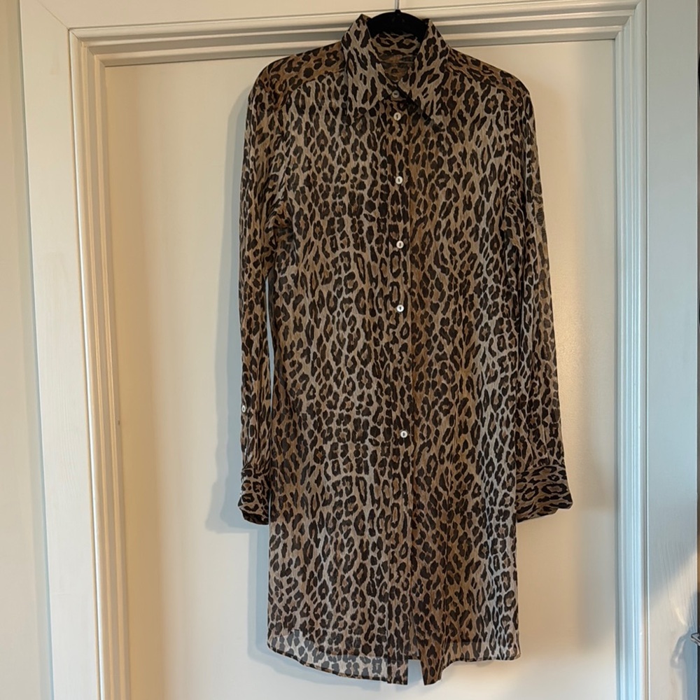 Dolce & Gabbana Leopard Print Button-Up Shirt